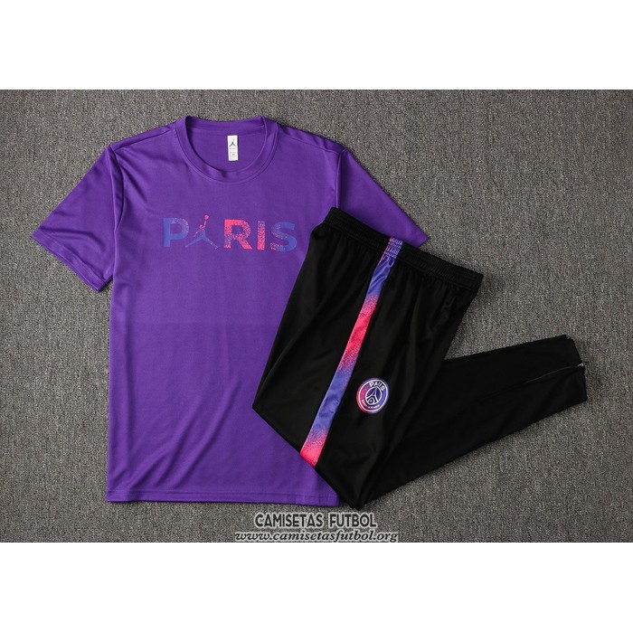 Chandal del Paris Saint-Germain Jordan Manga Corta 2021/2022 Purpura